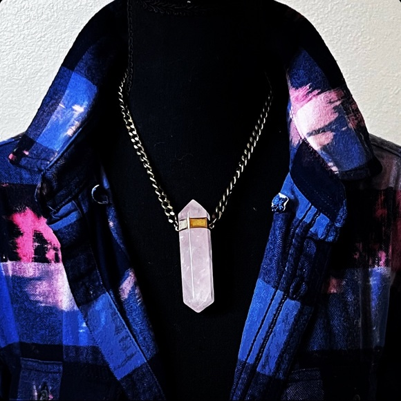 ‼️SOLD‼️Flannel tie dye shirt. - Picture 6 of 7